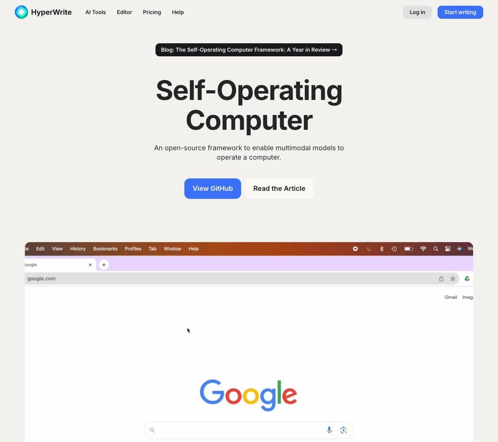 Self-Operating Computer screenshot